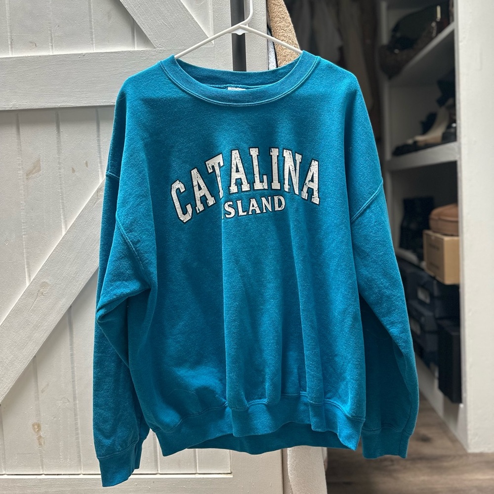 Vintage Blue Catalina Island Sweatshirt